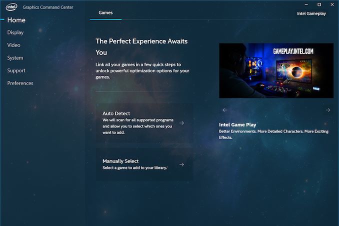 Intel Releases New Graphics Control Panel: The Intel Graphics Command Center – AnandTech