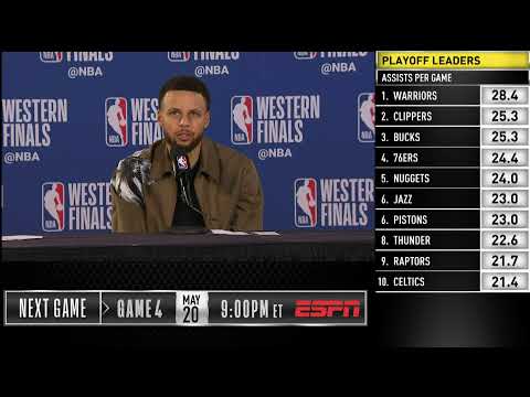 Stephen Curry Press Conference | Western Conference Finals Game 3 – NBA