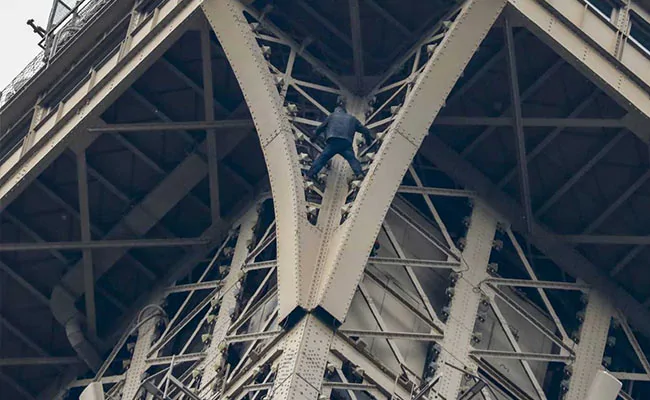 Eiffel Tower Evacuated After Climber Spotted On Monument