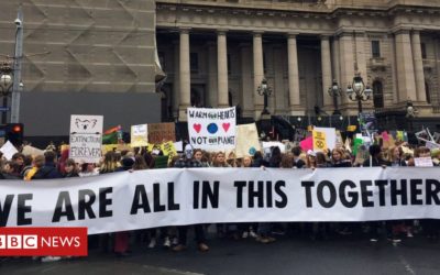 Students walk out in global climate strike