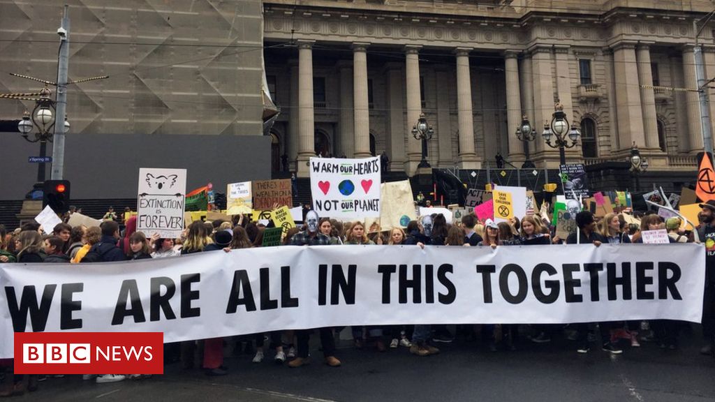 Students walk out in global climate strike