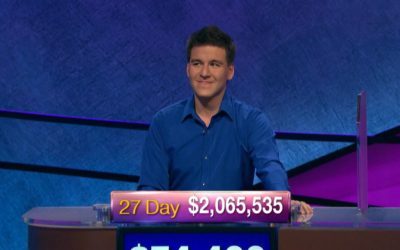 ‘Jeopardy!’ champ James Holzhauer surpasses $2 million with 27th consecutive win