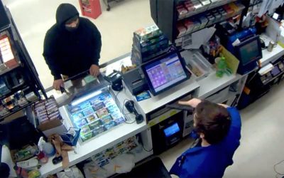 Hatchet-wielding thief backs down when store clerk pulls out gun – but firearm costs employee his job