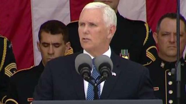 Vice President Pence speaks at Memorial Day ceremony