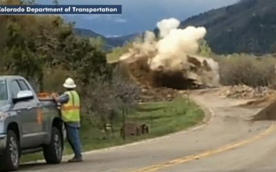 Boulder that destroyed Colorado highway blasted apart by construction crew
