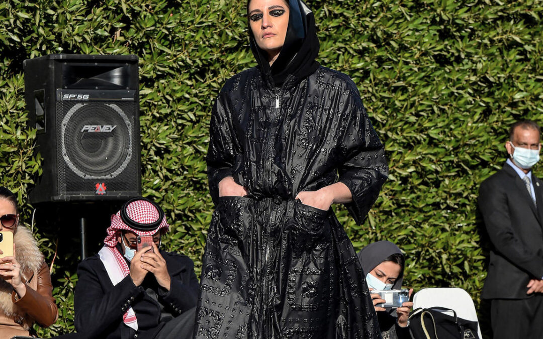 Chic abayas on catwalk in rare Saudi fashion show...