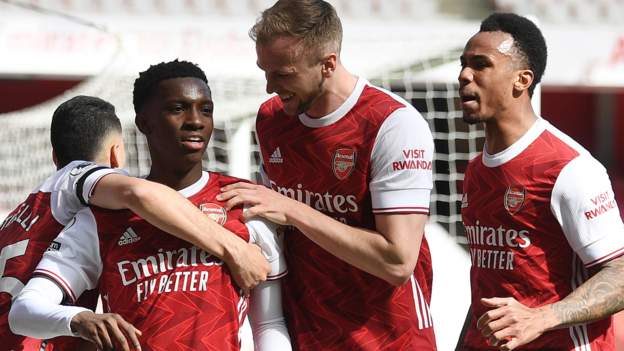 Late Nketiah goal denies Fulham vital win at Arsenal