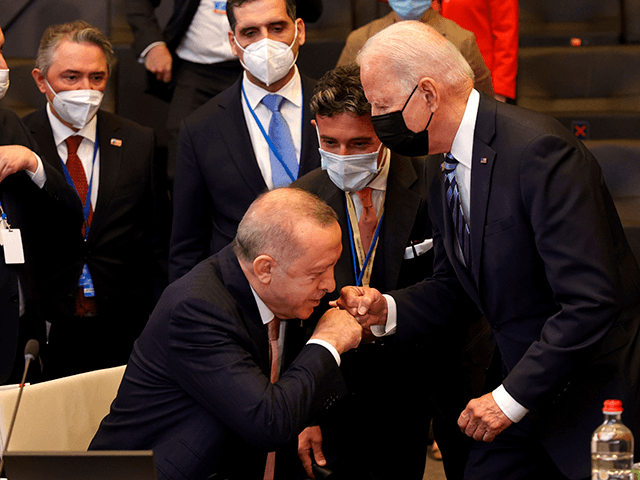 Erdogan Defends Russian Missile Buy at NATO Meeting with Biden