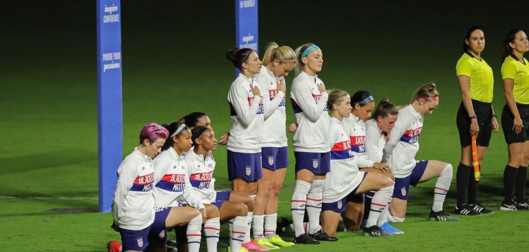 FACT CHECK: Does This Image Show The US Women’s Soccer Team Kneeling During The National Anthem At The Tokyo Olympics?