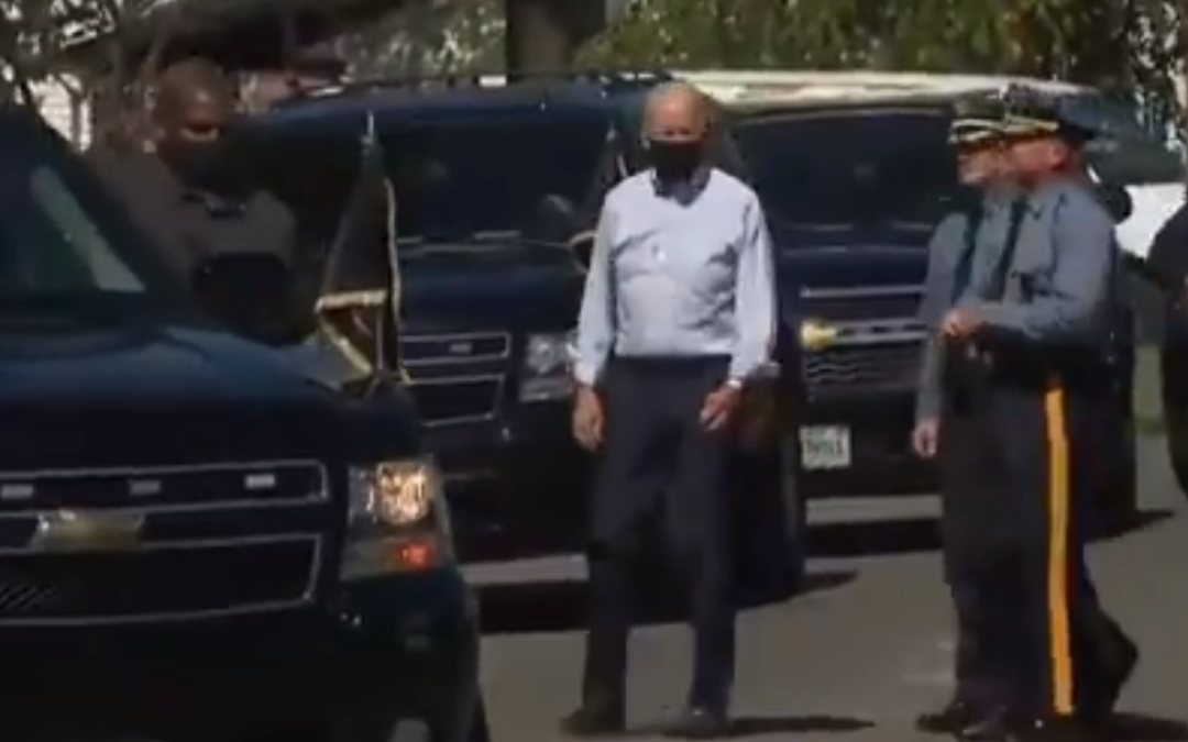 Biden Gets Heckled By Locals As He Tours New Jersey