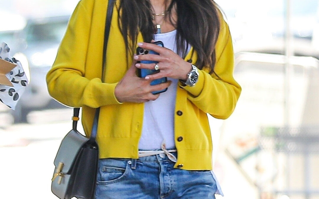 Jordana Brewster flashes massive ring while out with boyfriend Mason Morfit