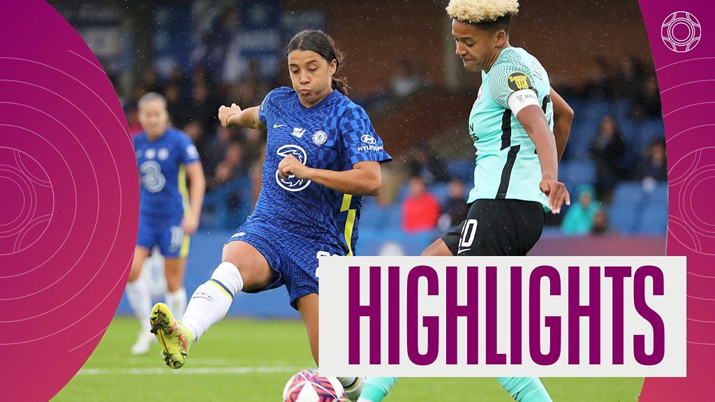 Women's Super League champions Chelsea beat Brighton 3-1