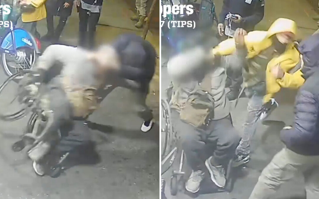 Suspects drag man from wheelchair, steal his backpack in the Bronx