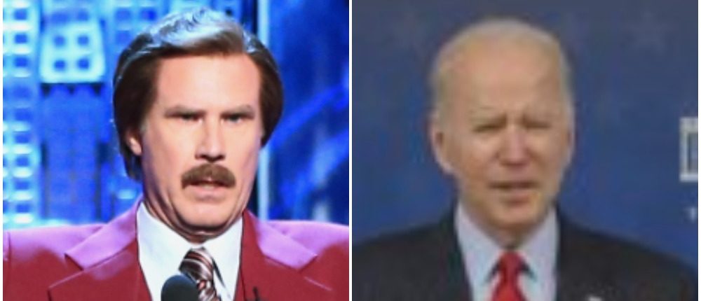 Biden Appears To Have A Ron Burgundy Moment By Reciting ‘End Of Quote’ Straight Off Teleprompter