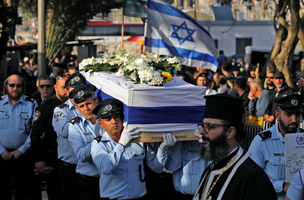 Israel Ultra-Orthodox Jews Pay Respects at Funeral of Arab Christian Police Officer who Killed Palestinian Terrorist