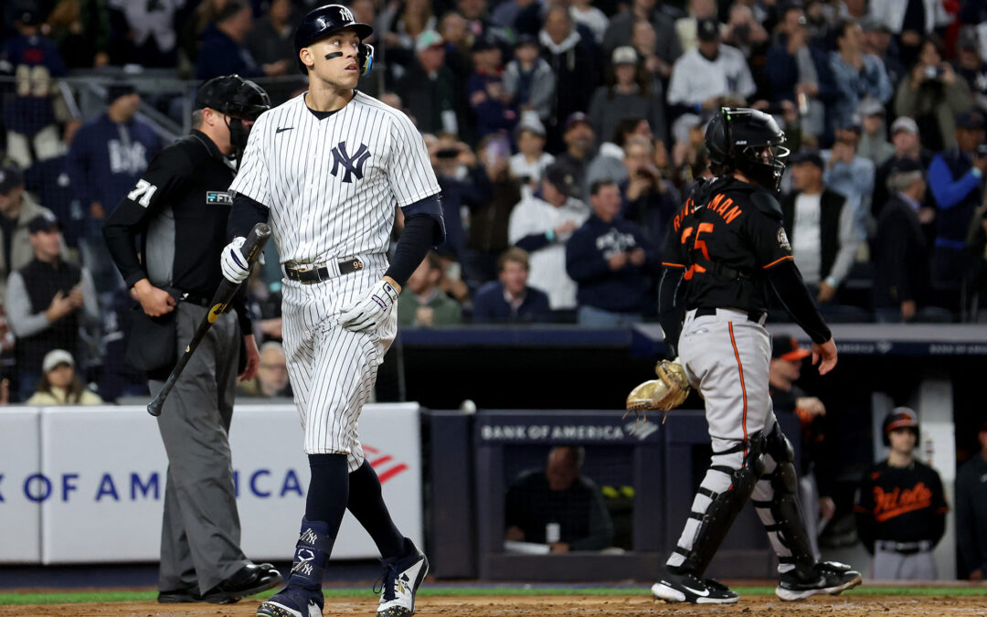 Aaron Judge held without home run as Yankees fall to Orioles