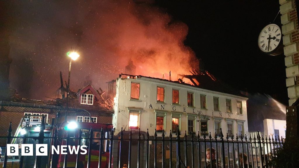 Midhurst fire: Historic hotel 'housing refugees' engulfed by blaze