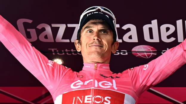 Giro d'Italia: Geraint Thomas reclaims overall lead as Joao Almeida wins stage 16