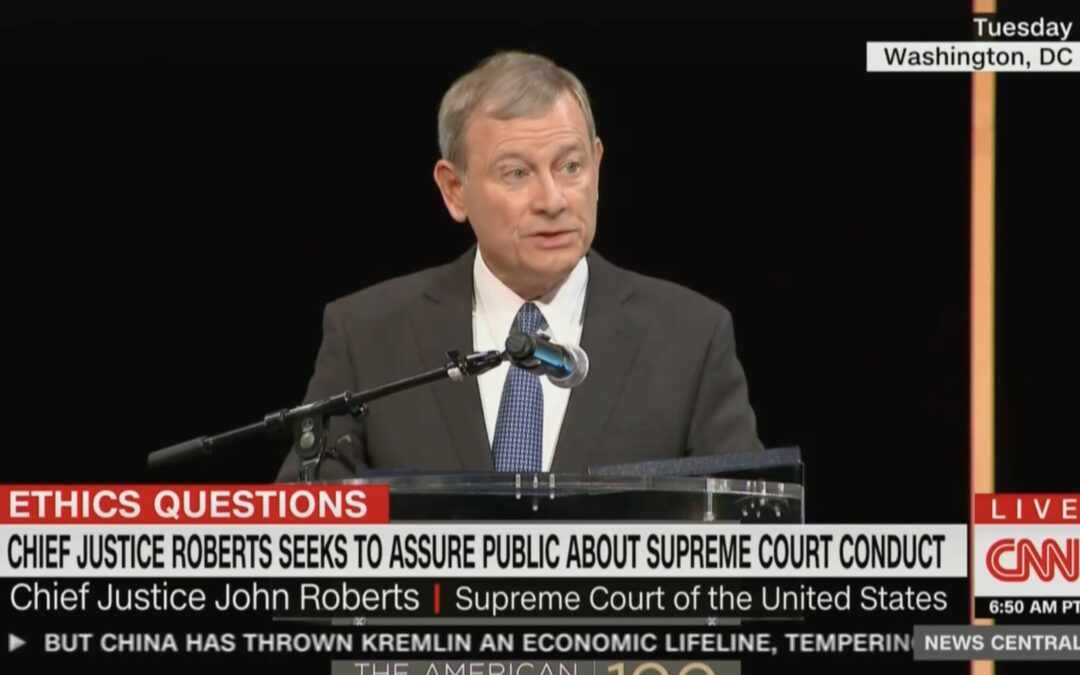 Roberts Breaks Silence on Thomas, Suggests Ethics Reforms Coming...