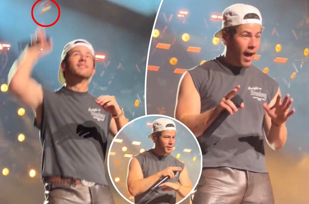 Nick Jonas calls out disorderly fan at ‘Five Albums’ show: ‘Stop. Cut it out!’