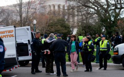 Protesters arrested…