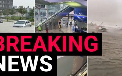 Dubai Airport underwater and flights suspended in intense storm…