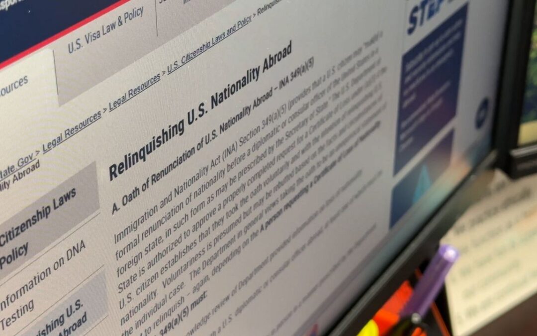 Lawyers see increase in people cutting ties with US...