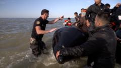 BBC on French beach as police slash migrant 'taxi-boat' heading to UK