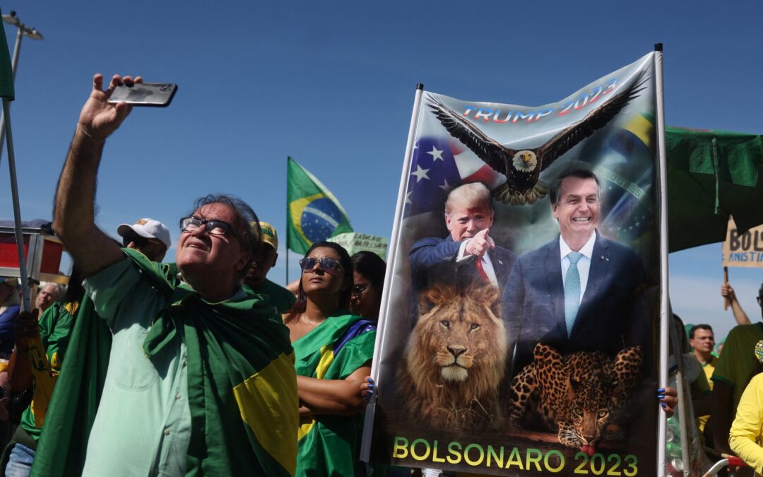 Rallies held in Brazil in support of embattled Bolsonaro facing legal peril