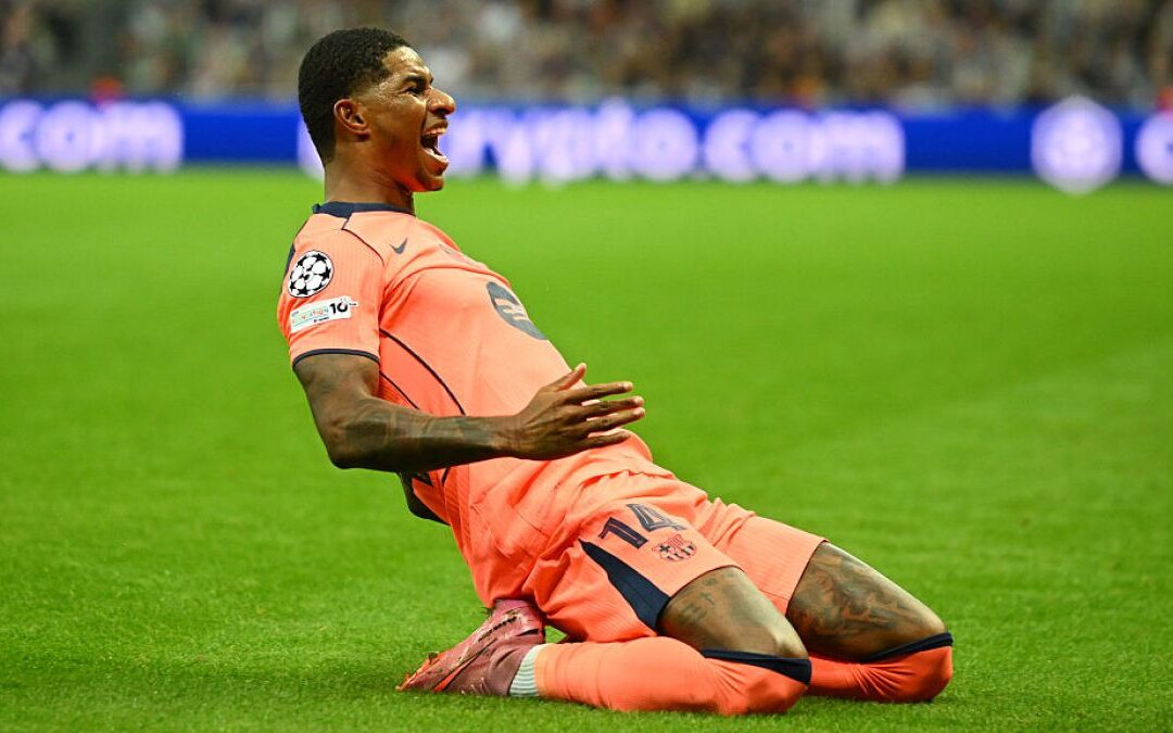 Rashford, Barcelona down Newcastle to win their Champions League opener
