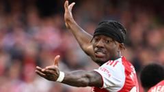 Arsenal's Madueke out for six to eight weeks
