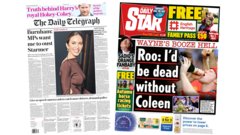 The Papers: 'MPs want me to oust Starmer' and 'Wayne's booze hell'