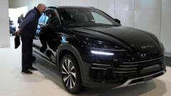 Chinese EV giant BYD sees UK sales soar by 880%