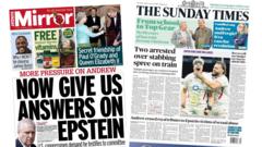 The Papers: 'More pressure on Andrew' and 'Reeves eyes doubling of council tax'