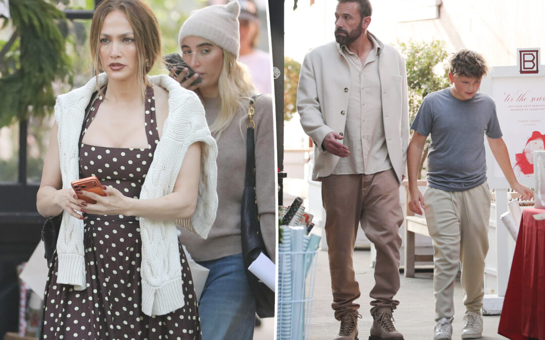 Exes Jennifer Lopez and Ben Affleck reunite for holiday shopping trip with his son, Samuel