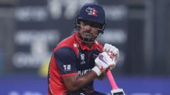 England deny Nepal in final-ball World Cup thriller