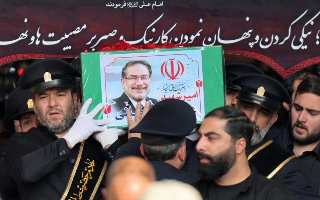 Funeral procession for influential Iranian defence chief