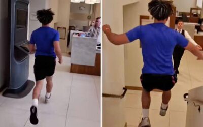 TIKTOK influencer daring new stunt: Mad dash through Scientology HQ…