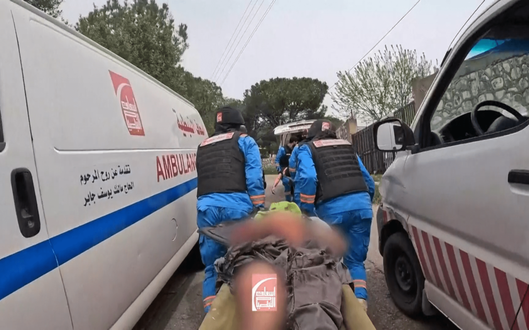 Israel’s military kills four Lebanese paramedics in consecutive strikes