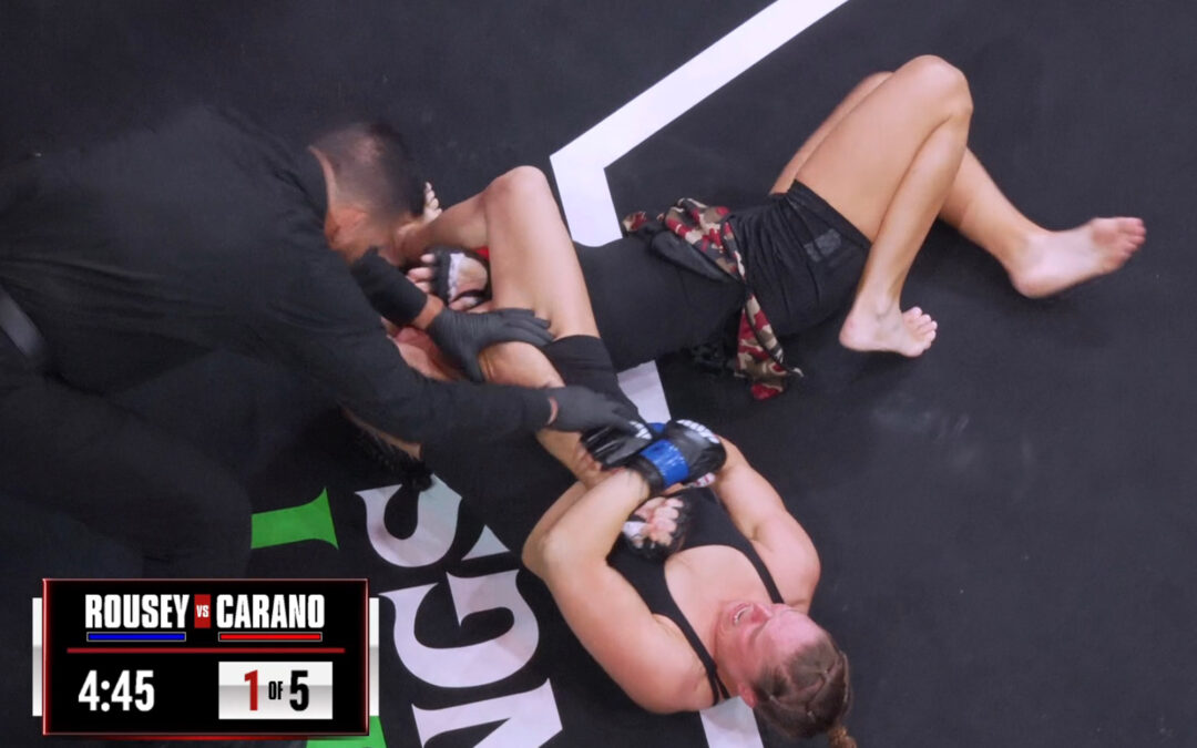 Ronda Rousey only needs 17 seconds to defeat Gina Carano in stunning end to anticipated fight