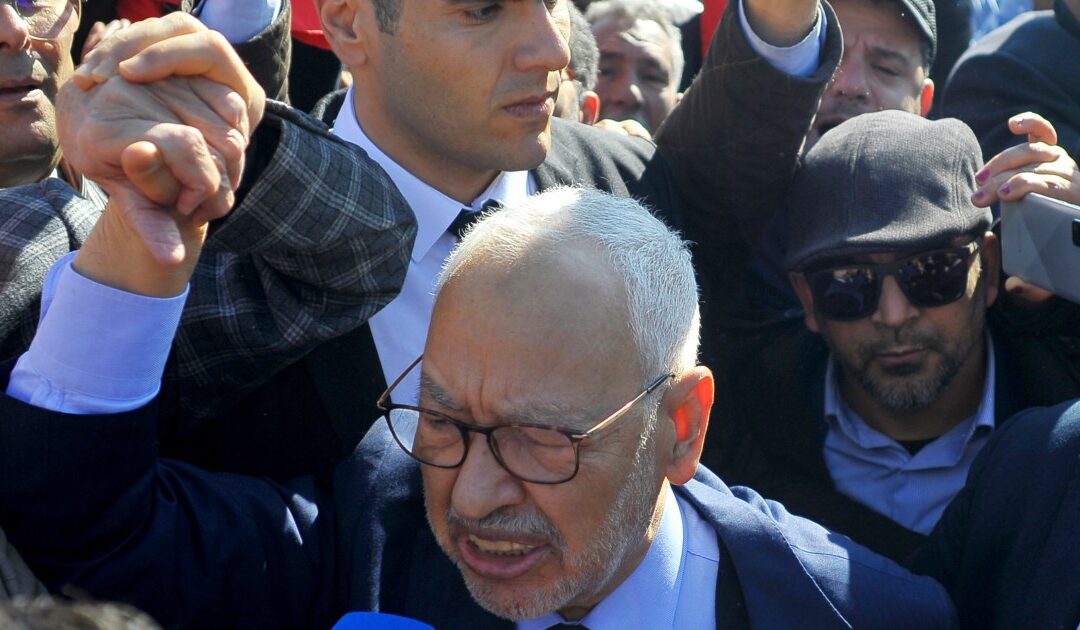 Tunisian court sentences Ennahdha leader Rached Ghannouchi to life in prison