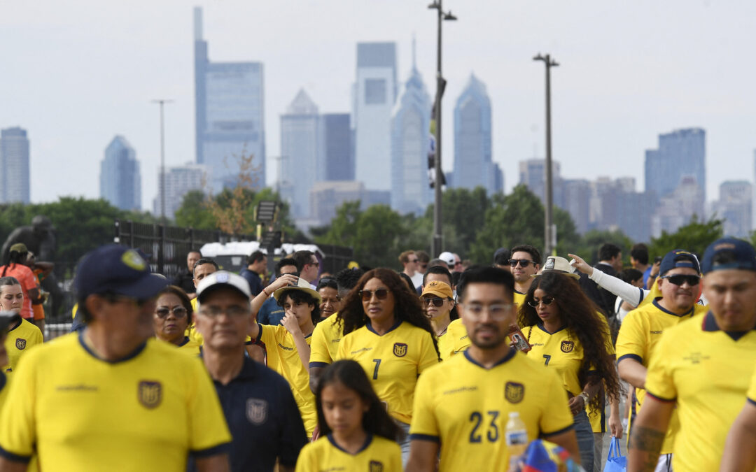 Ecuadorian World Cup fans takeover Philly’s Rocky Steps