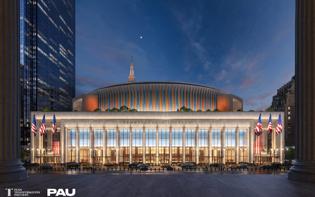 Firm tapped for Penn Station revamp releases new Knicks-themed design in honor of historic parade