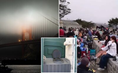 One toilet for every 787 people at Bay Area firework show as fog ruins spectacle