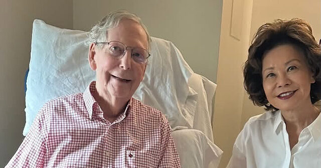 Mitch McConnell Releases Photo in the Hospital, Says He Had a Fall