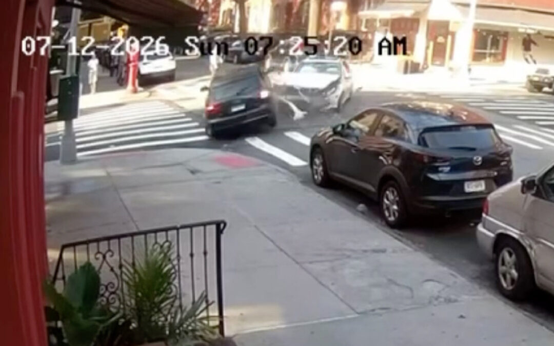 Wrong-way driver in wild caught-on-video crash nearly crushing NYPD cop found with drugs in fanny pack: DA