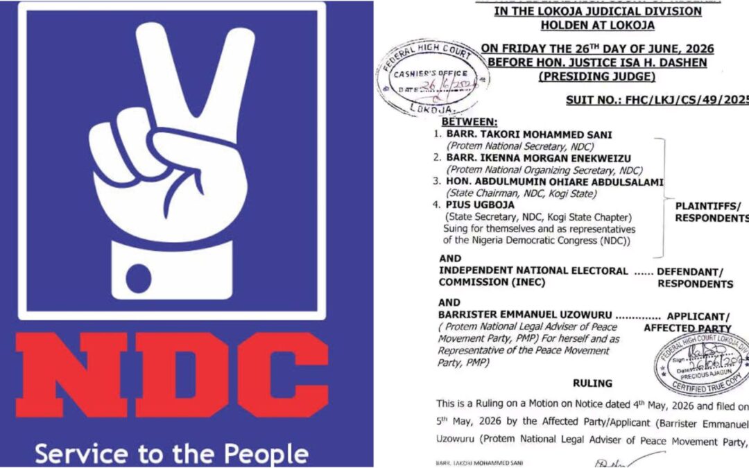 BREAKING: Certified True Copy of Court Judgment Deregistering NDC Emerges [PHOTOS]