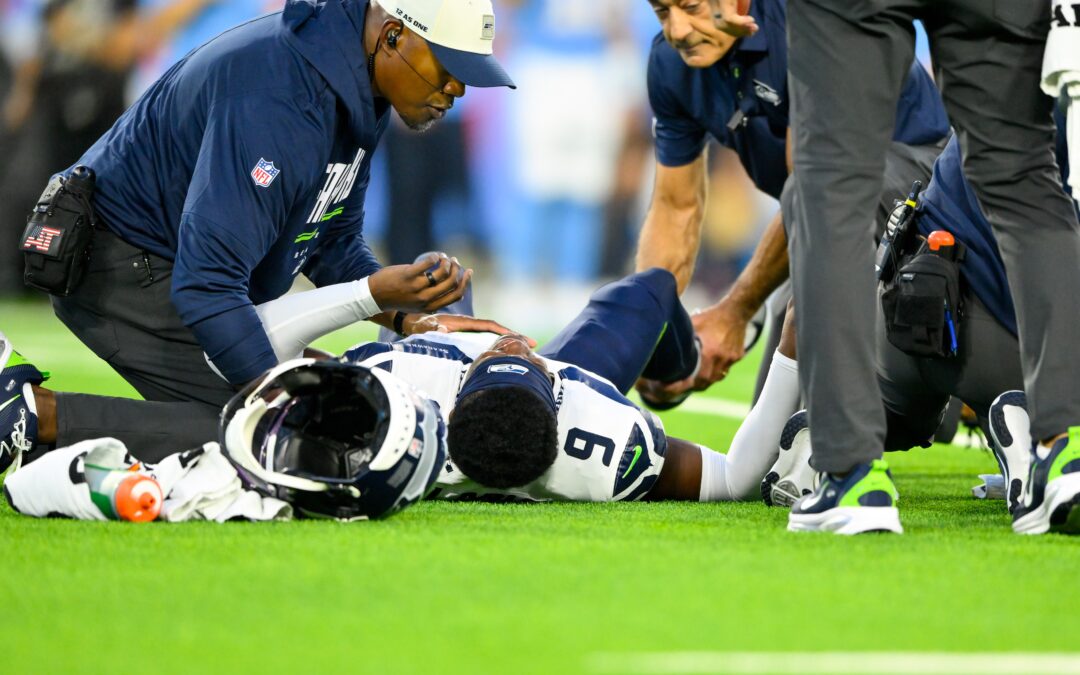 Seahawks rookie carted off field with broken ankle in brutal injury blow