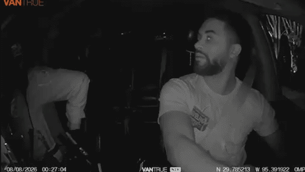 Houston Uber driver caught in wild police chase as officers seen on dashcam video hitching a ride in his car