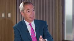 Farage tells BBC ‘we live in a complainants’ society’ after questions over Reform funding